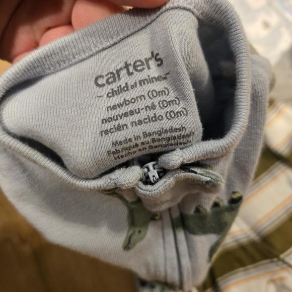 Bundle/Lot Of Newborn Baby Footie Sleeper Pajamas Mixed Brands - Picture 12 of 15